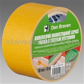 DEN BRAVEN Kobercová oboustranně lepicí páska s textilní výztuhou - 50mm*25bm
